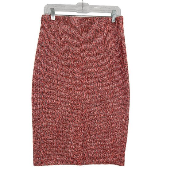 NY & Company 7th Avenue NWT Women's Midi Skirt Orange Size M - Picture 5 of 10